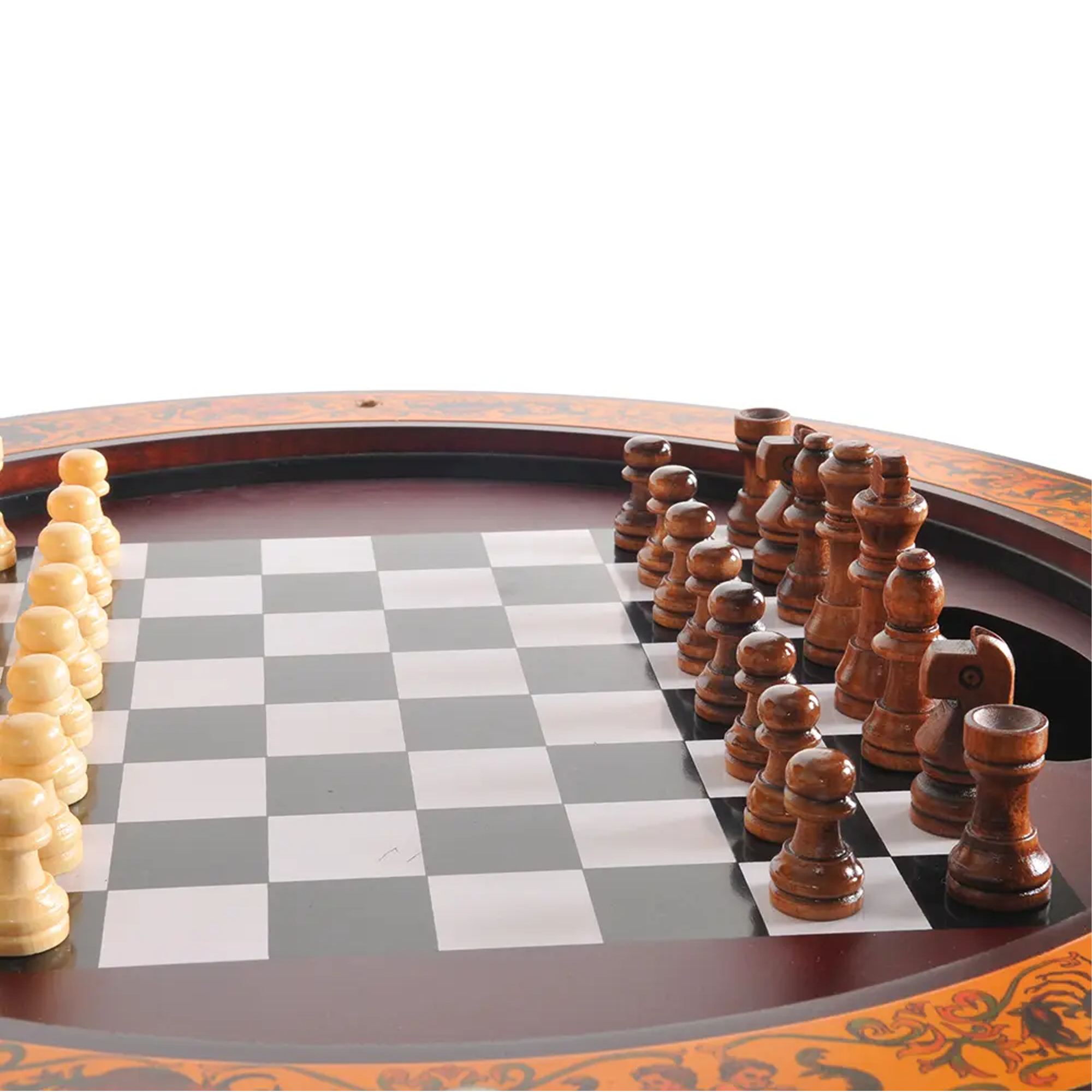 Red Globe 13 inches with chess holder