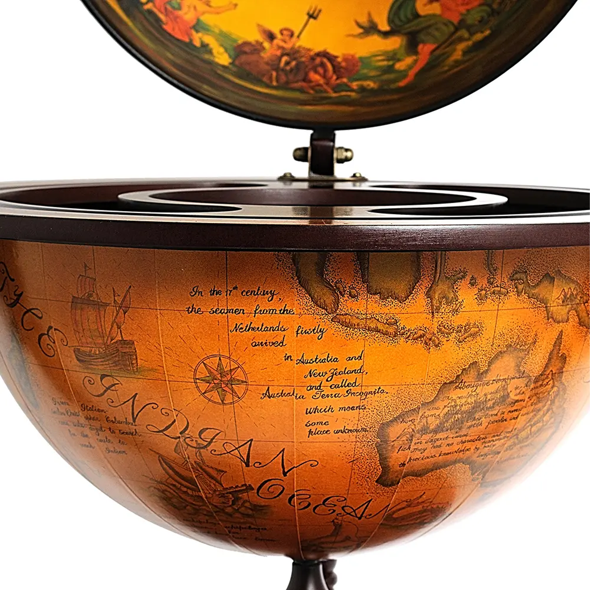 Globe drink cabinet 17 3/4 inches