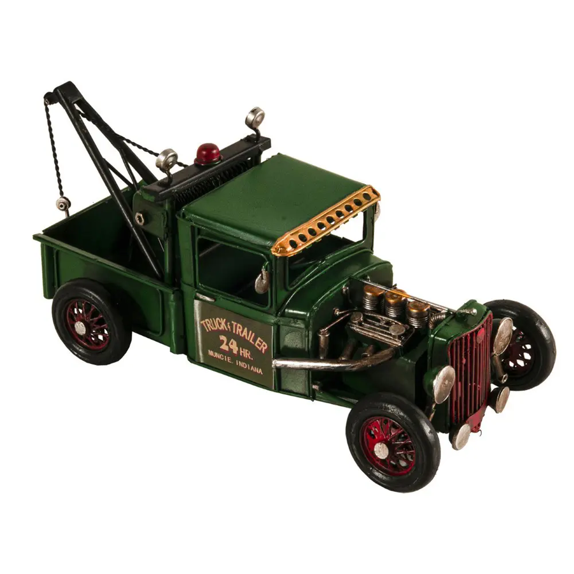 Handmade Vintage Tow Truck Model