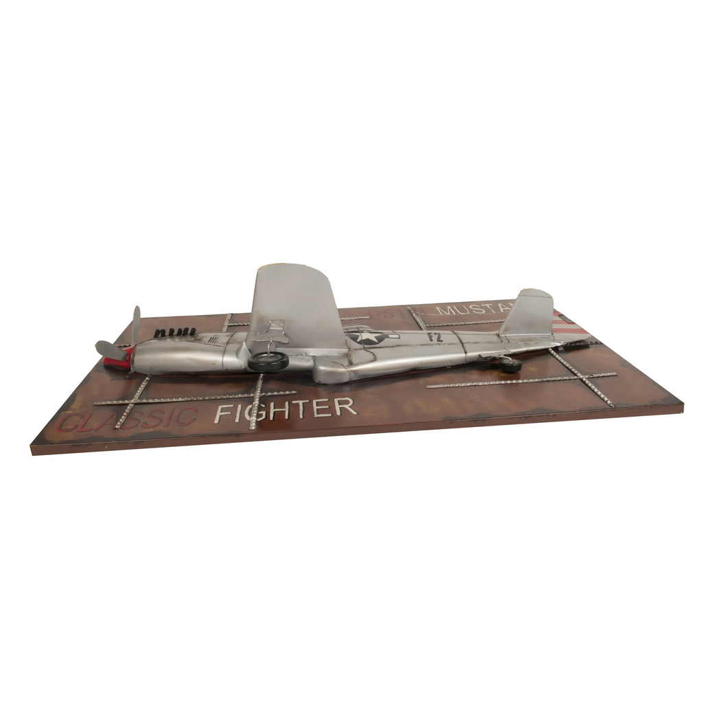 1943 Mustang P-51 Fighter 3D Model Painting Frame