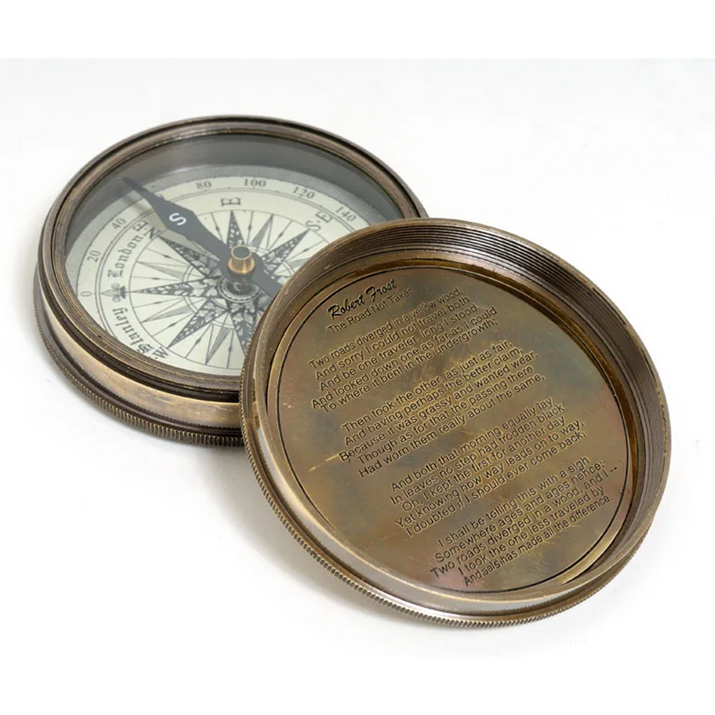 Makers to the Queen Compass w leather case