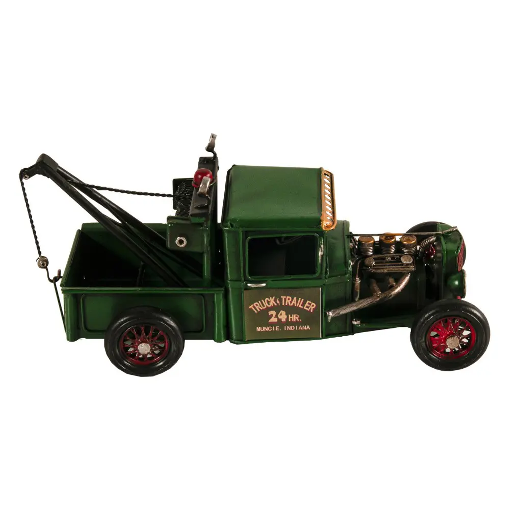 Handmade Vintage Tow Truck Model