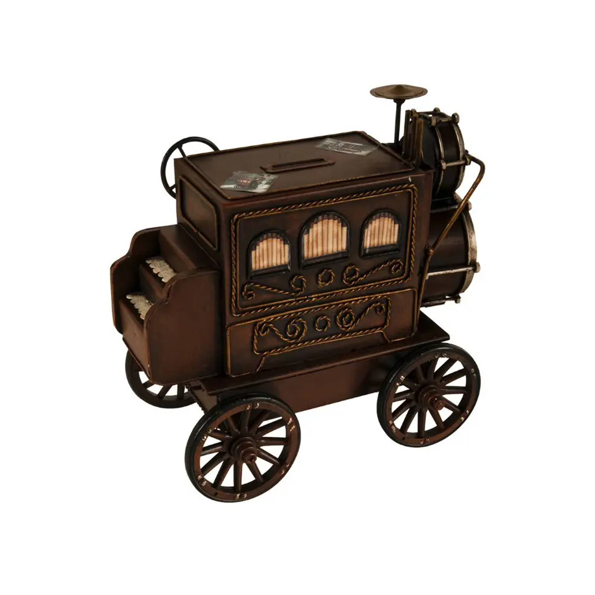 Metal Music Car Coin Bank Model