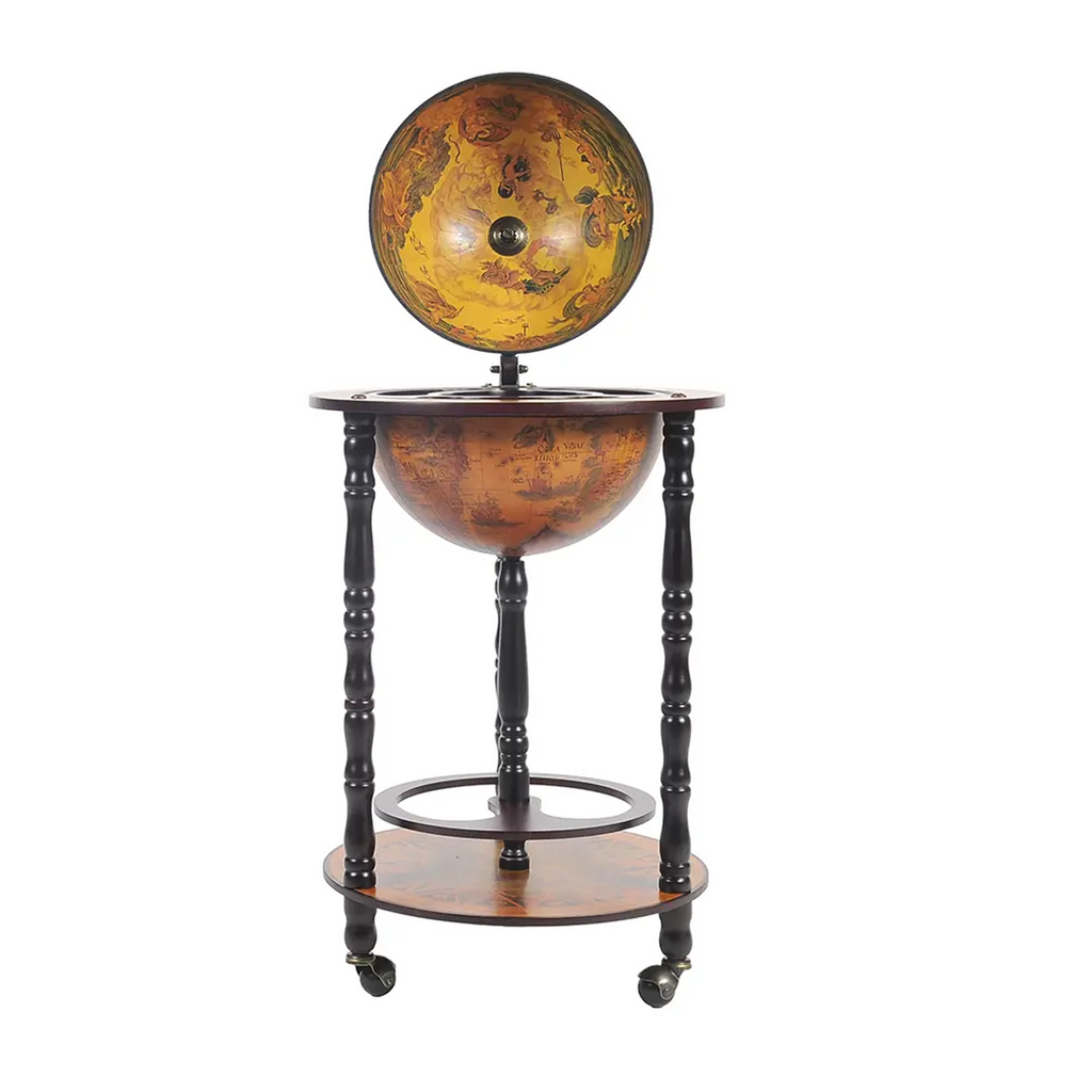Globe Bar Table 330mm 4 Legs Stand - Red