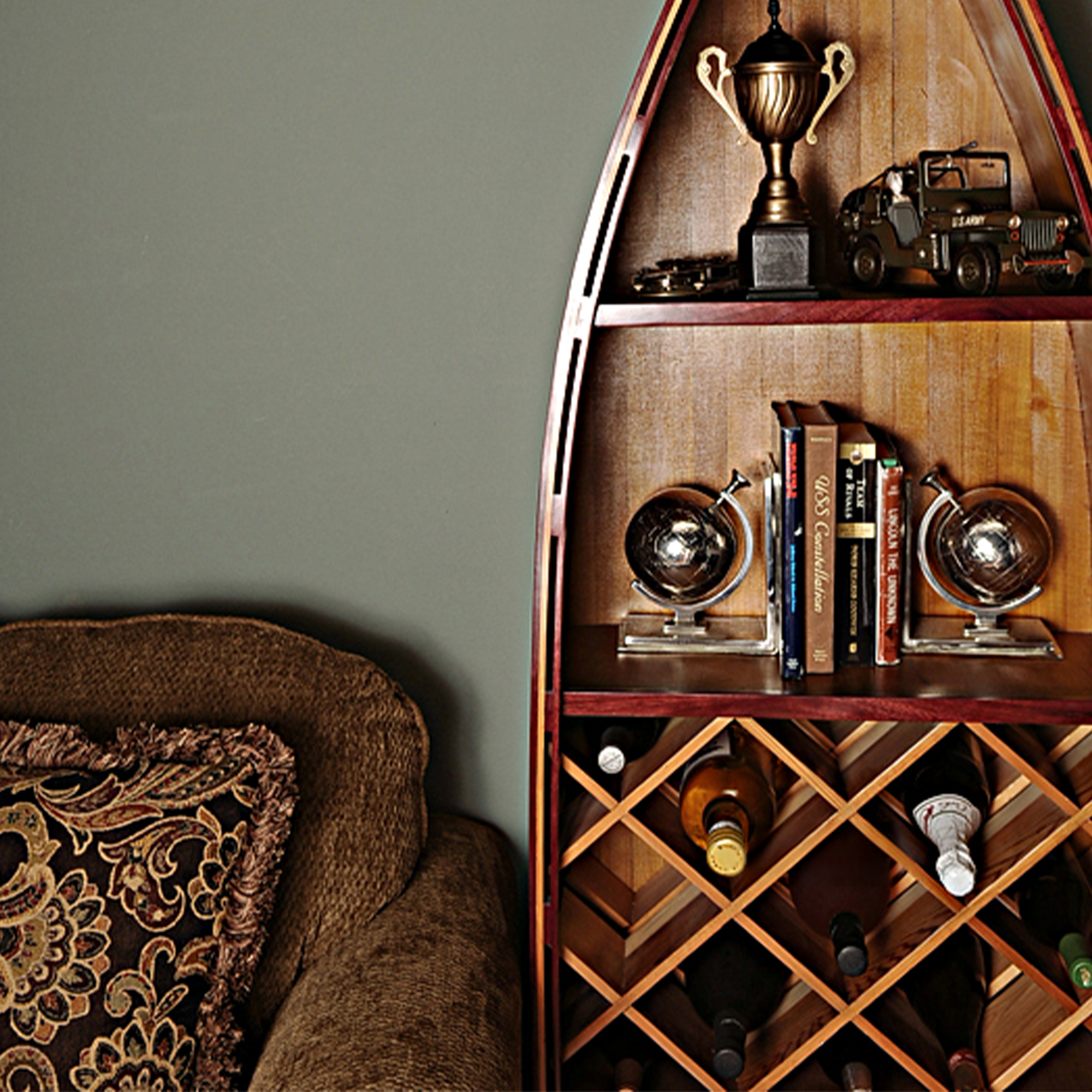 Alum Globe Bookend Set Of Two