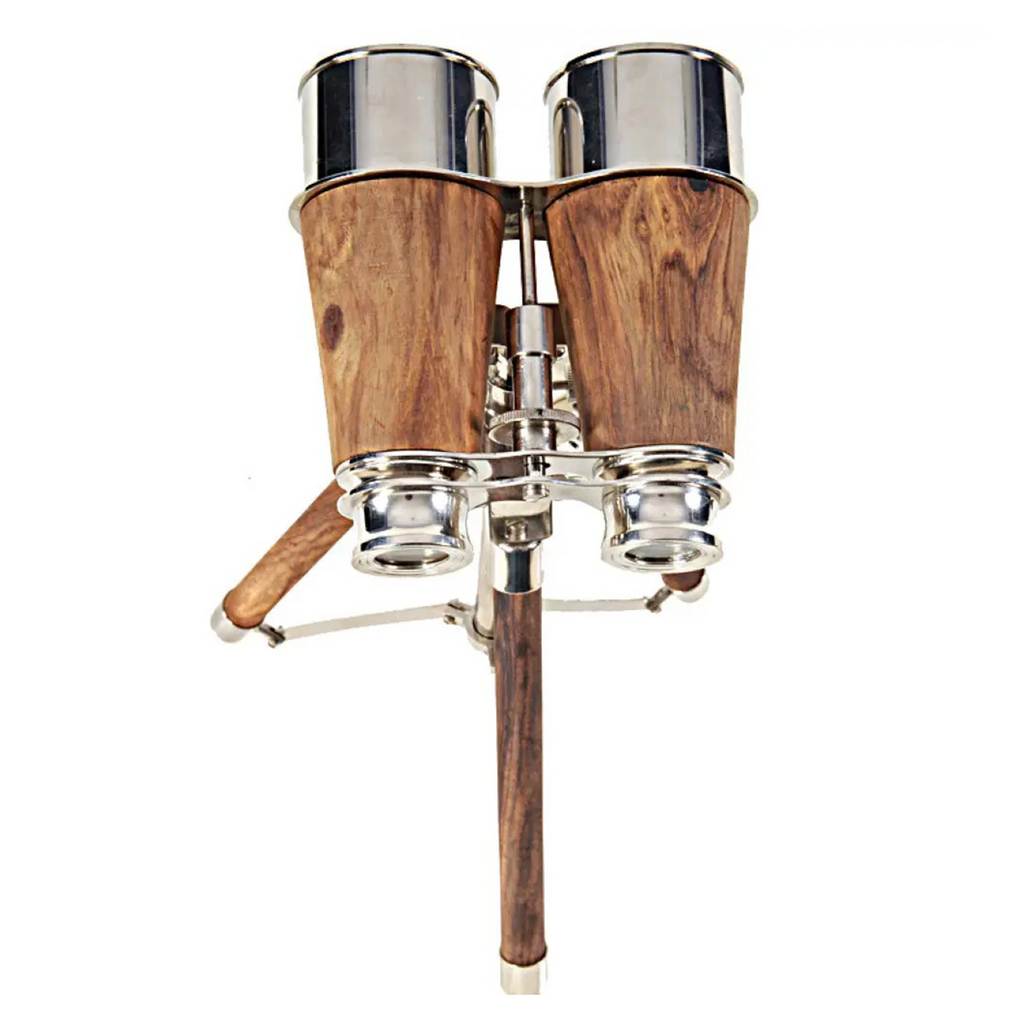Brass Binocular On Stand