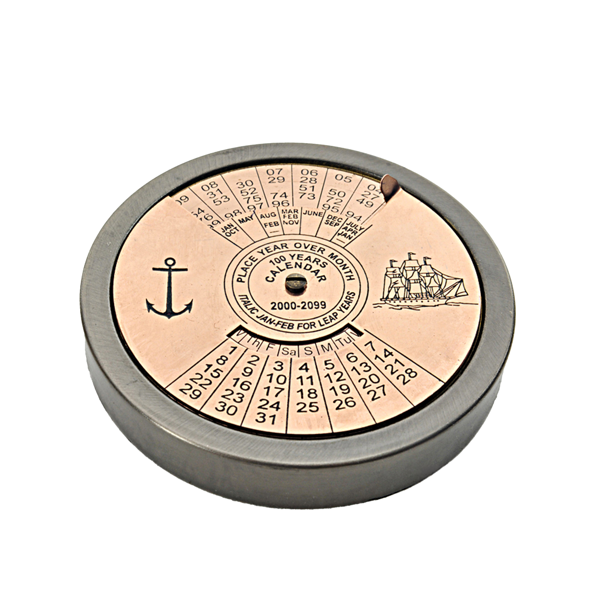 100 Year Calendar & Compass Quote Set of 2