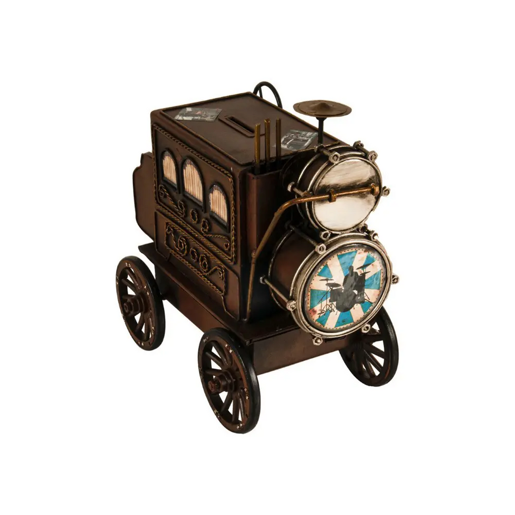 Metal Music Car Coin Bank Model