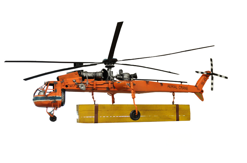 Aerial Crane Lifting Helicopter