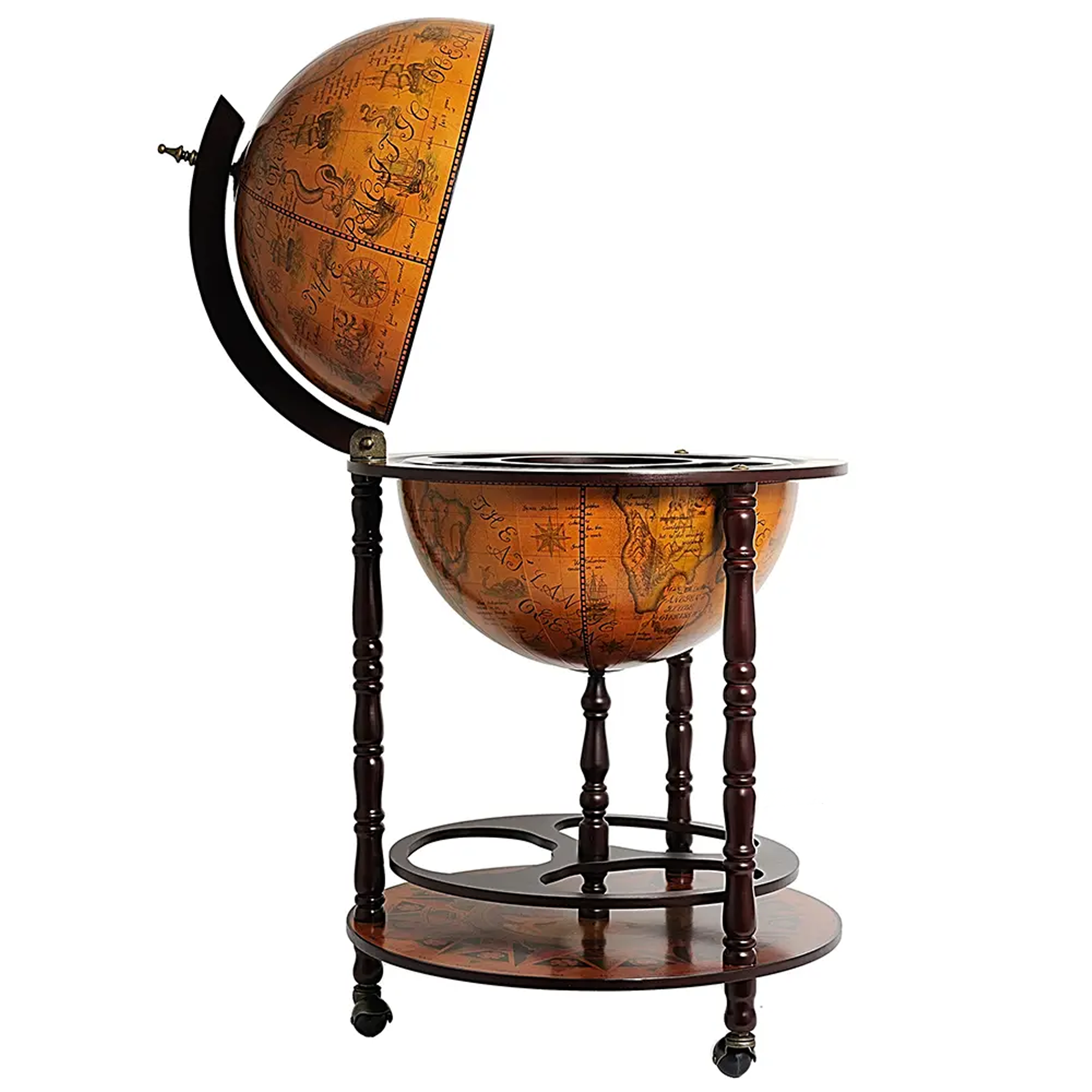 Globe drink cabinet 17 3/4 inches