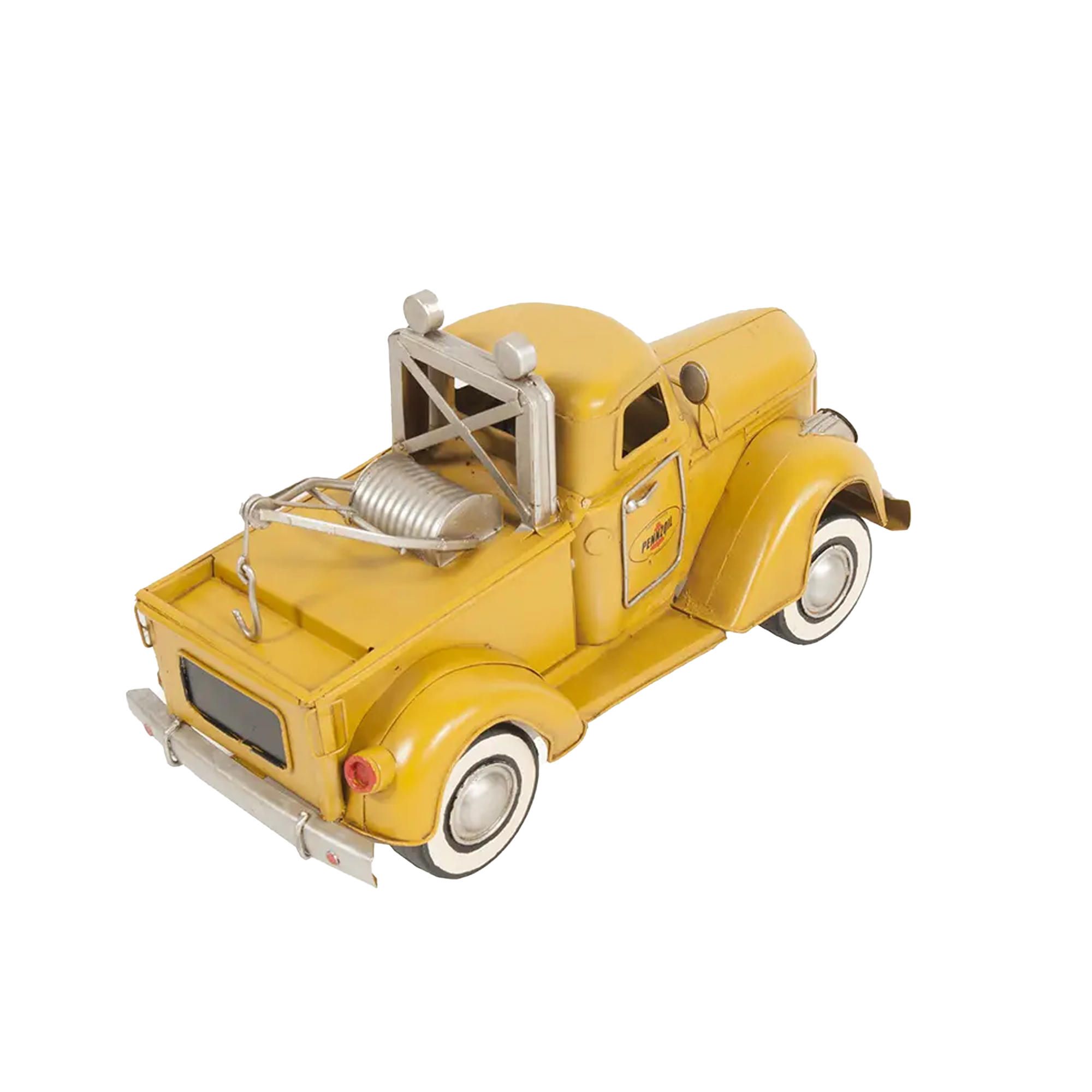 1926 Pennzoil Tow Truck Yellow Metal Handmade
