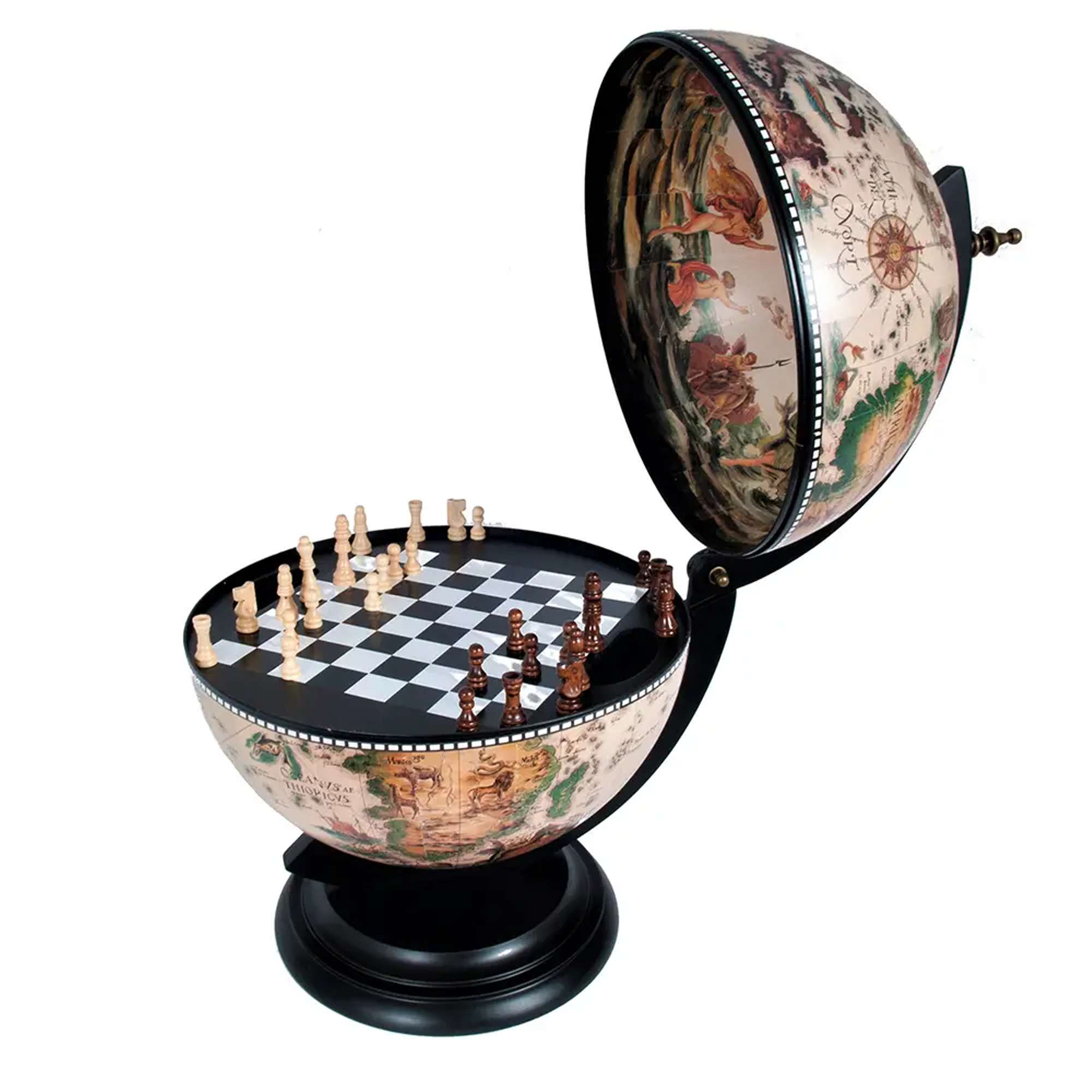 White Globe 13 inches with chess holder