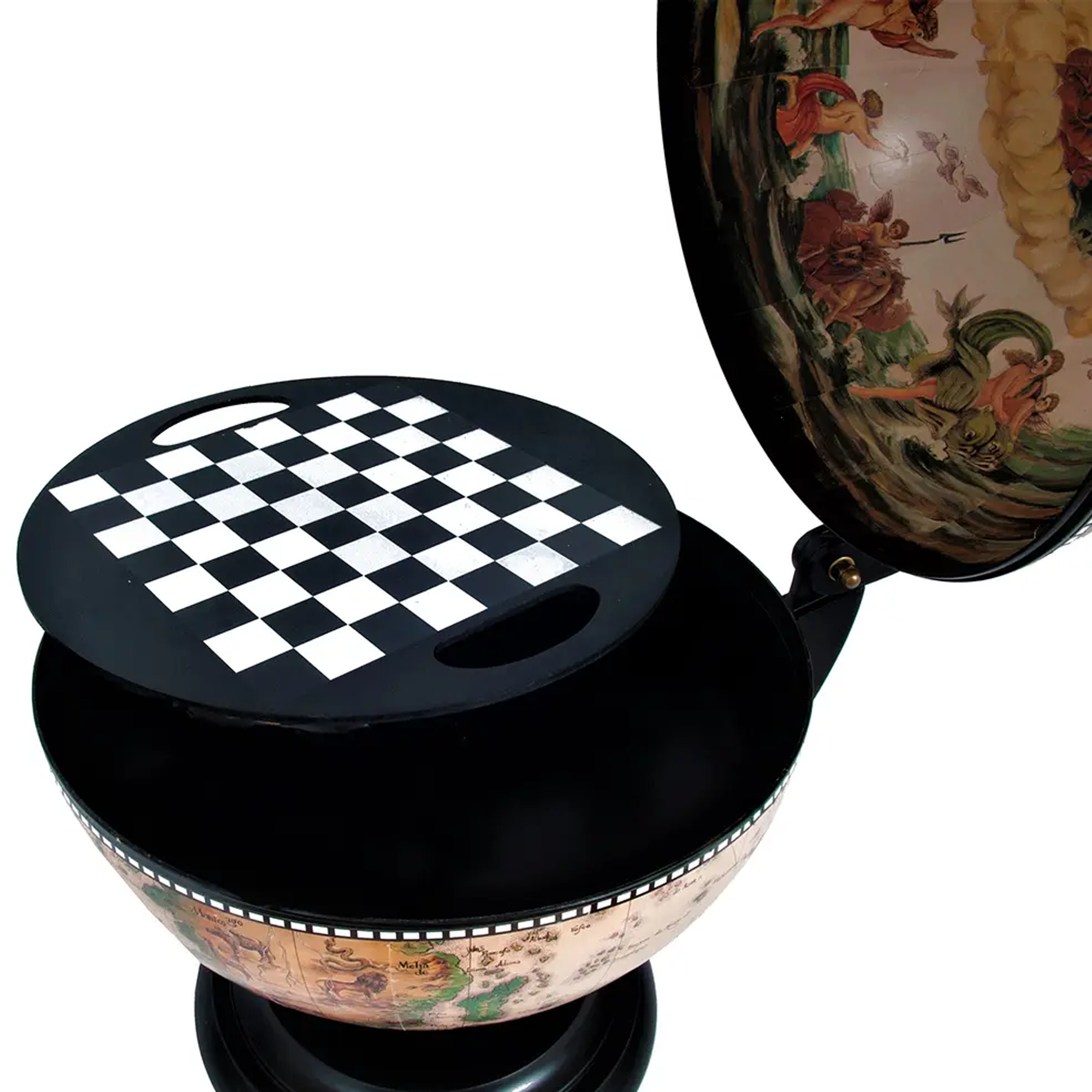 White Globe 13 inches with chess holder