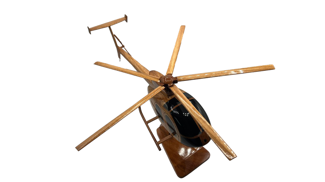 MD500 Mahogany Wood Desktop Helicopters Model