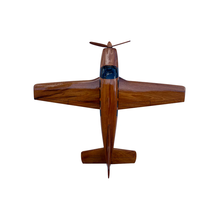 A36 Bonanza Mahogany Wood Desktop Airplane Model