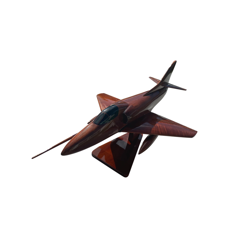 A4M Skyhawk Mahogany Wood Desktop Airplane Model