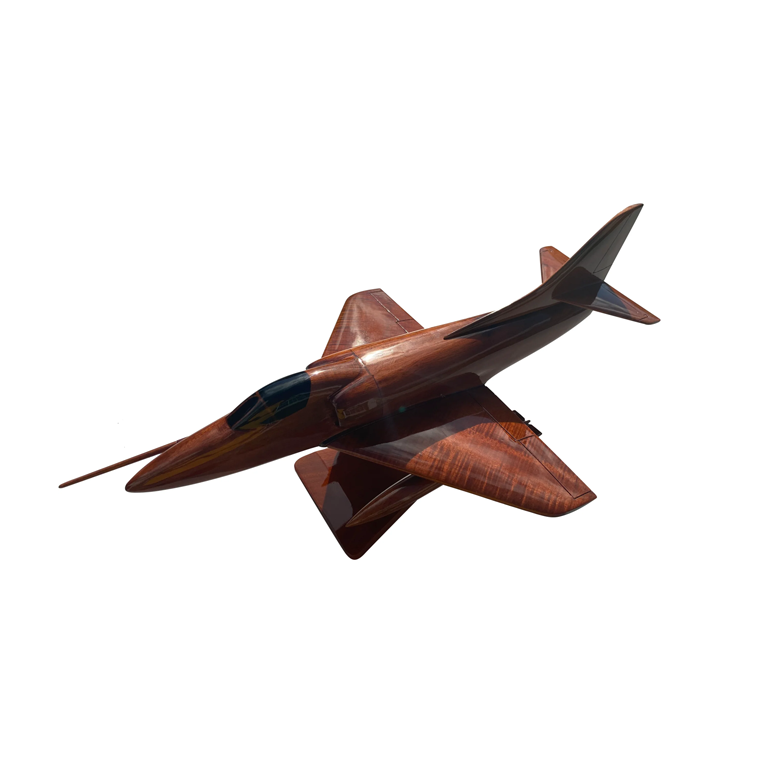 A4M Skyhawk Mahogany Wood Desktop Airplane Model