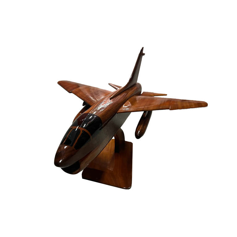 A7 Corsair Mahogany Wood Desktop Airplane Model