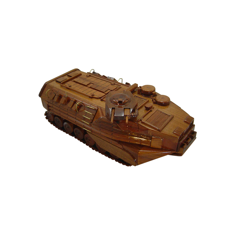 AAV7 Mahogany Wood Desktop Military Vehicle Model