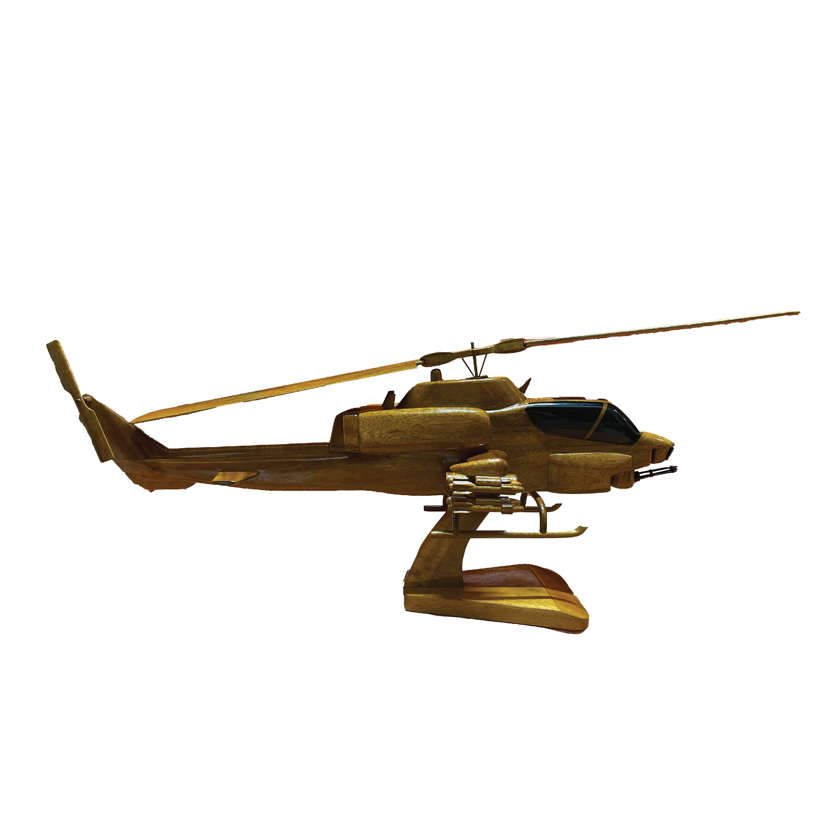 AH1G Cobra  Mahogany Wood Desktop Helicopter Model