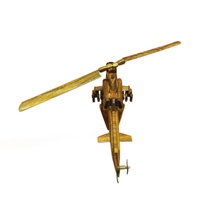 AH1G Cobra  Mahogany Wood Desktop Helicopter Model