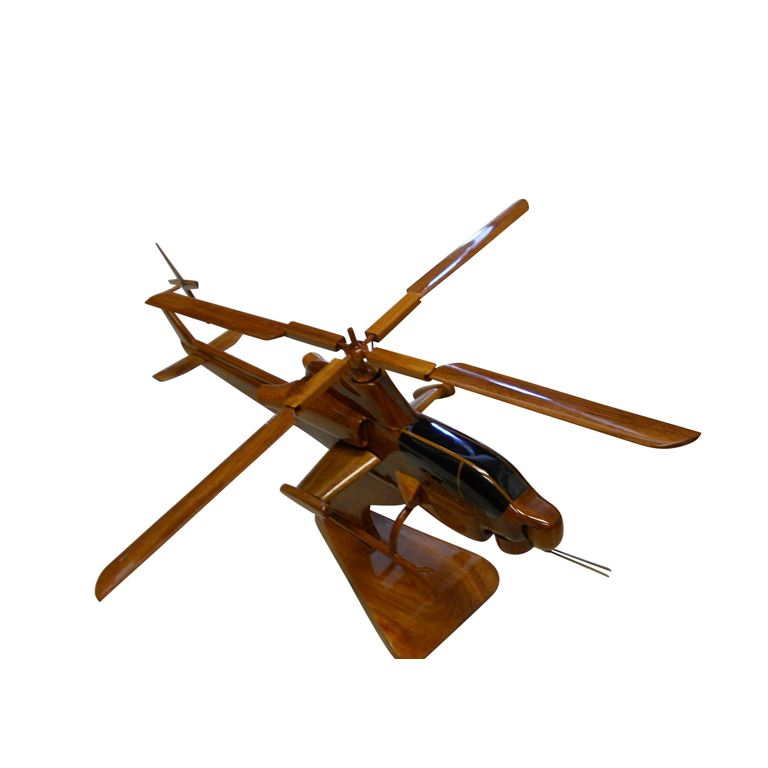 AH1Z Super Cobra Mahogany Wood Desktop Helicopter Model