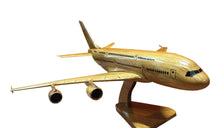 Load image into Gallery viewer, Airbus 380  Mahogany Wood Desktop Model