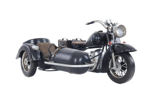 Black Vintage Motorcycle