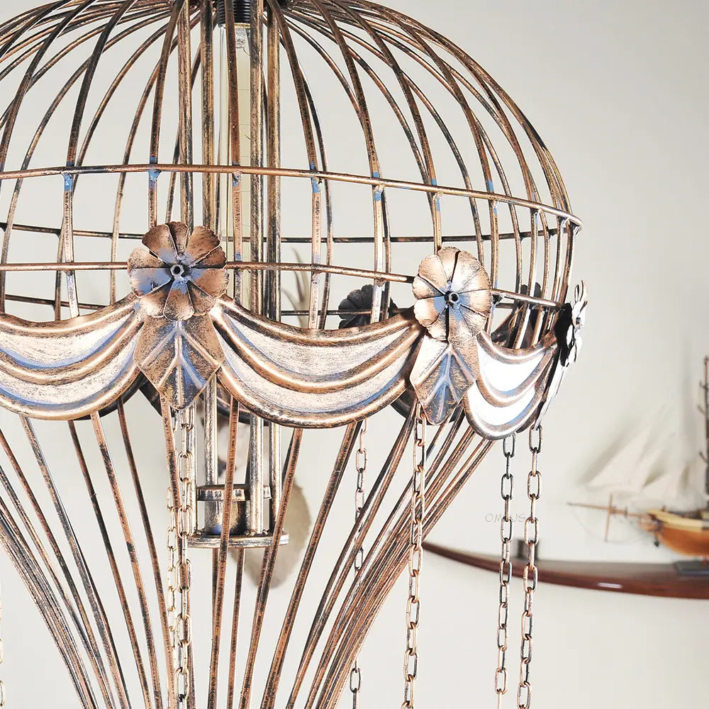 Vintage Hot Air Balloon Pendant