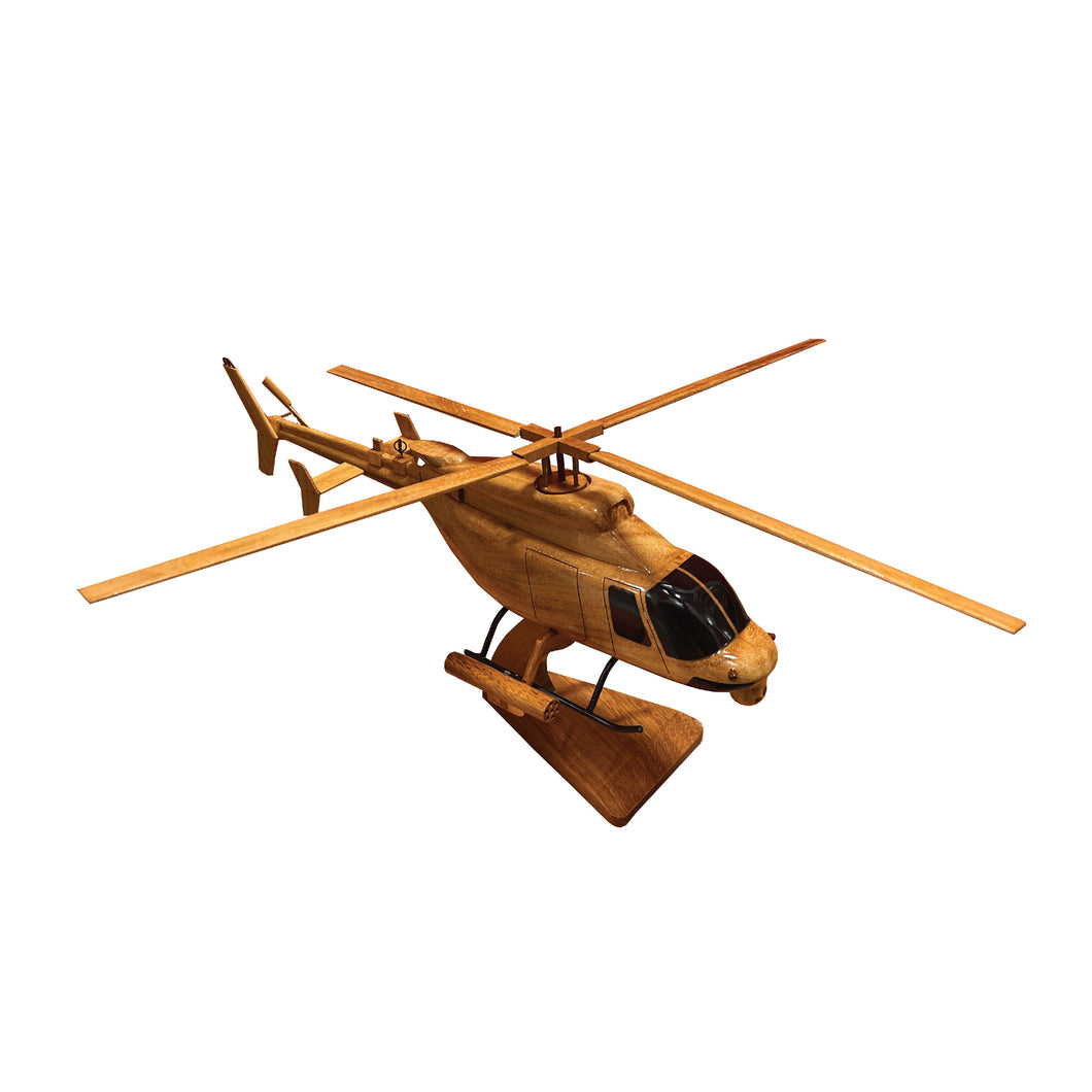 ARH 70 Mahogany Wood Desktop Helicopter Model