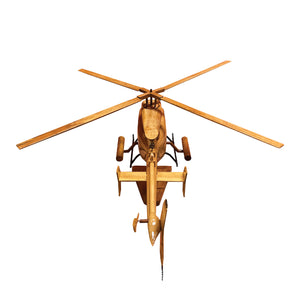 ARH 70 Mahogany Wood Desktop Helicopter Model