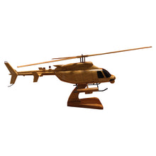 Load image into Gallery viewer, ARH 70 Mahogany Wood Desktop Helicopter Model