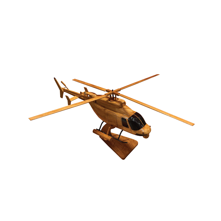 ARH 70 Mahogany Wood Desktop Helicopter Model