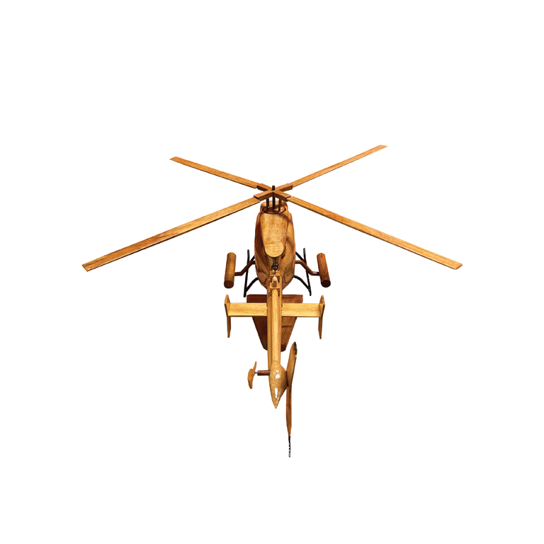 ARH 70 Mahogany Wood Desktop Helicopter Model