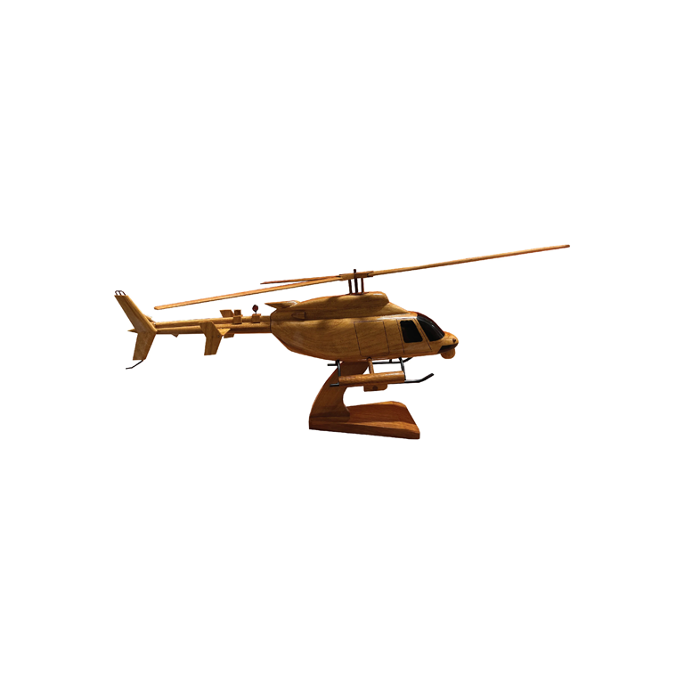 ARH 70 Mahogany Wood Desktop Helicopter Model