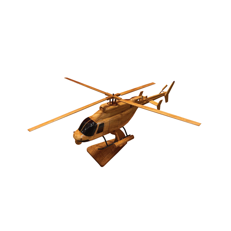 ARH 70 Mahogany Wood Desktop Helicopter Model