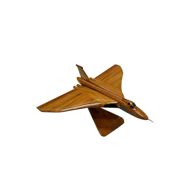 AVRO Vulcan Mahogany Wood Desktop Airplane Model