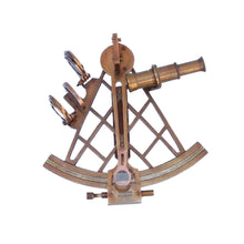 Load image into Gallery viewer, Admiral&#39;s Antique Brass Sextant 12&quot; with Rosewood Box (Includes custom plate)