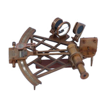 Load image into Gallery viewer, Admiral&#39;s Antique Brass Sextant 12&quot; with Rosewood Box (Includes custom plate)