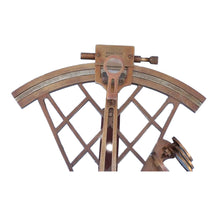 Load image into Gallery viewer, Admiral&#39;s Antique Brass Sextant 12&quot; with Rosewood Box (Includes custom plate)