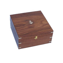 Load image into Gallery viewer, Admiral&#39;s Antique Brass Sextant 12&quot; with Rosewood Box (Includes custom plate)