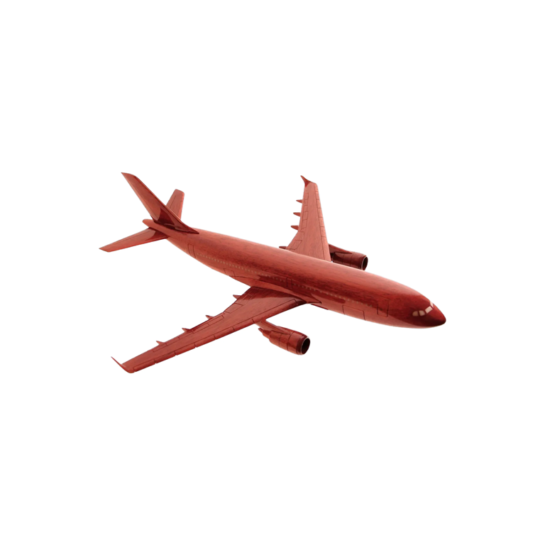 Airbus A-310-300 Jumbo Jet Mahogany Wood Desktop Aircraft Model