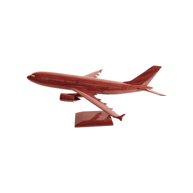 Airbus A-310-300 Jumbo Jet Mahogany Wood Desktop Aircraft Model