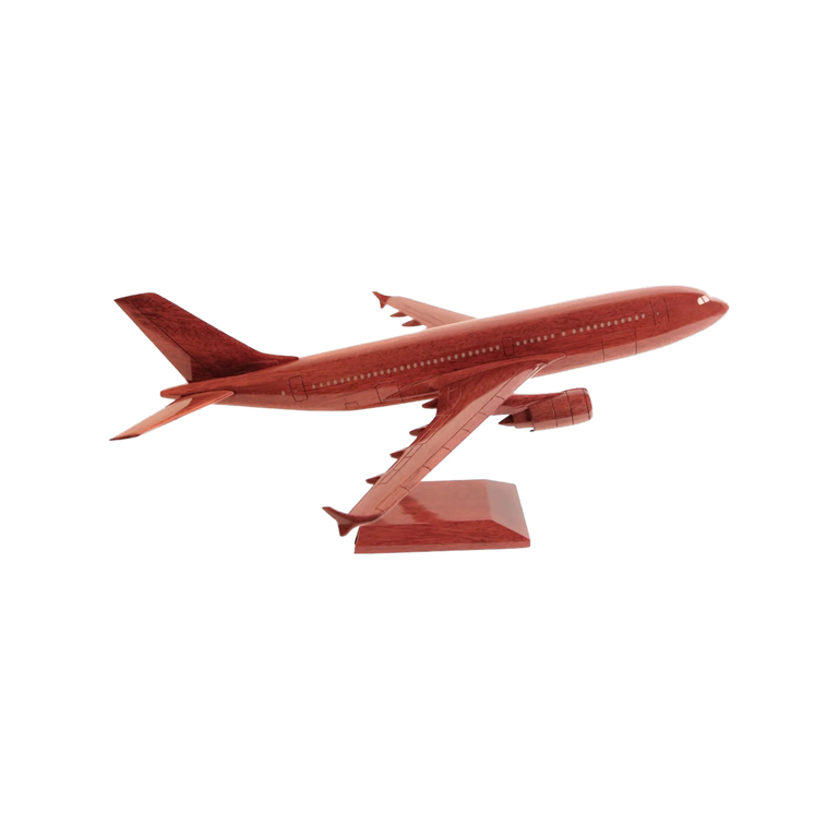 Airbus A-310-300 Jumbo Jet Mahogany Wood Desktop Aircraft Model