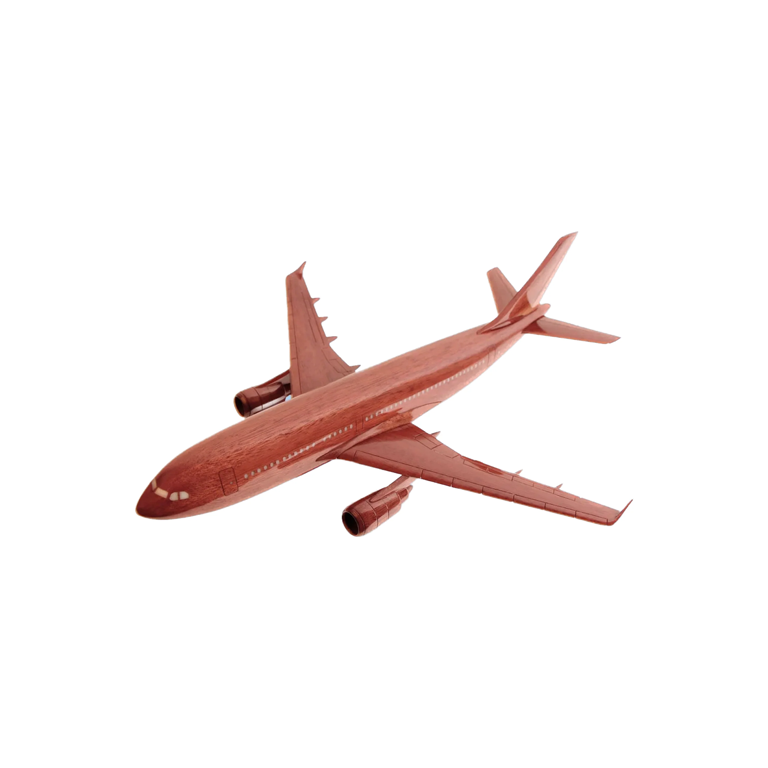 Airbus A-310-300 Jumbo Jet Mahogany Wood Desktop Aircraft Model