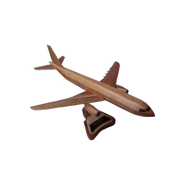 Airbus A300 Mahogany Wood Desktop Airplane Model