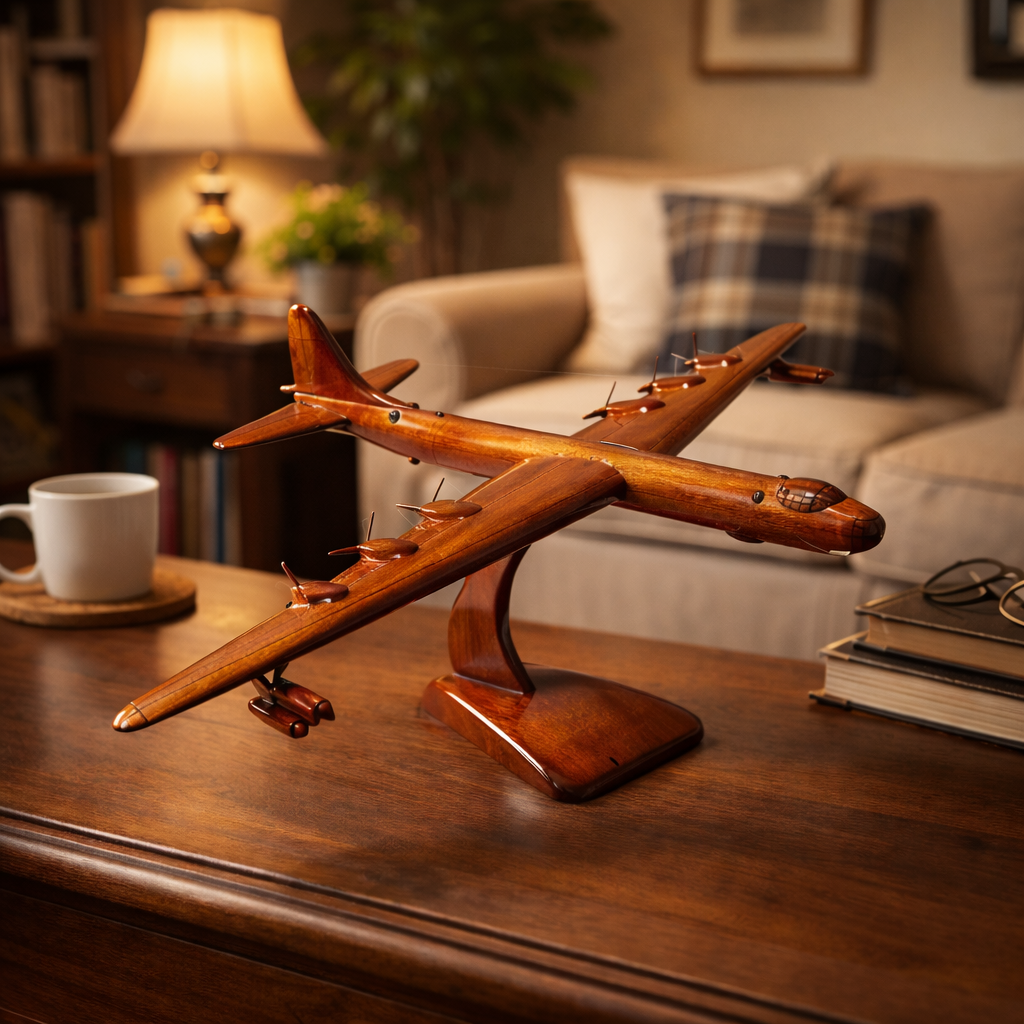 B-36 ( B36 ) Peace maker Mahogany Wood Desktop Aircraft Model