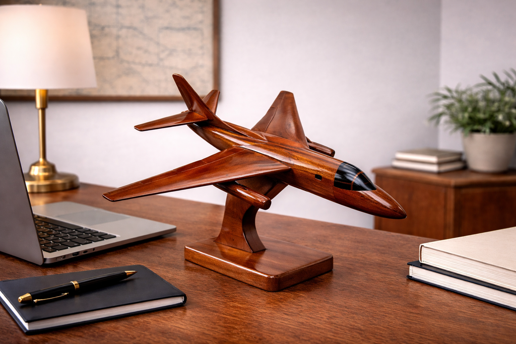 B-66 ( B66 ) Destroyer Mahogany Wood Desktop Airplane Model