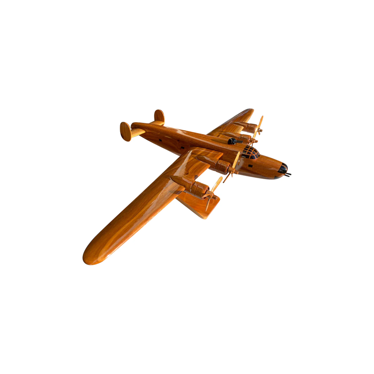 B24 Liberator Mahogany Wood Desktop Airplane Model
