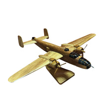 Load image into Gallery viewer, B25 Mitchell Mahogany Wood Desktop Aircraft Model